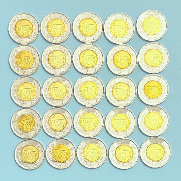Canada 2018 '100th Anniversary Armistice 1918-2018' Roll of 25 x $2 Toonies! - Picture 2 of 16